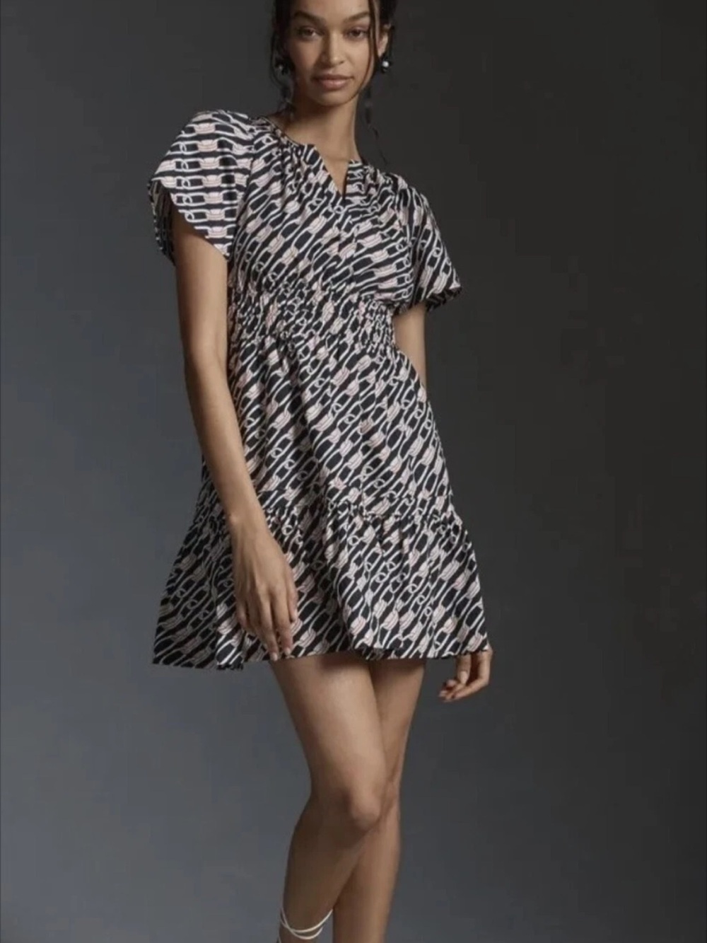 Anthropologie Somerset Cotton Mini Dress link pattern